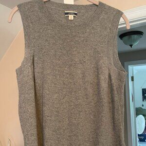 Grey cashmere tank